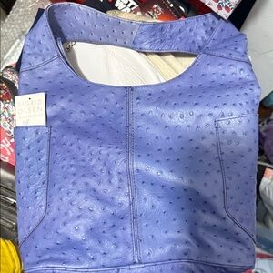 Sigrid Olsen Blue Textured Tote